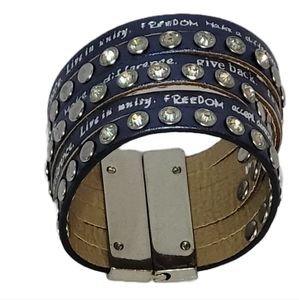 Leather Bracelet, 7", Purple